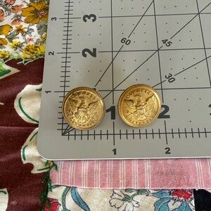 Pair of Vintage Cornell University Uniform Buttons — Shannon Miller & Crane N.Y.
